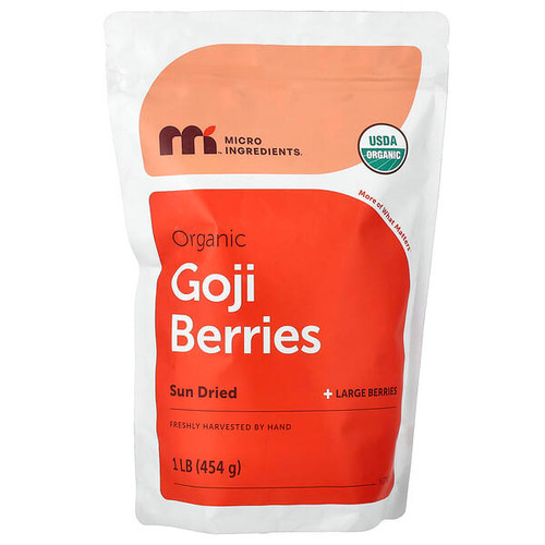 <img alt="Micro Ingredients, Organic Goji Berries, 1 lb (454 g)" title="Micro Ingredients, Organic Goji Berries, 1 lb (454 g),850077801235"