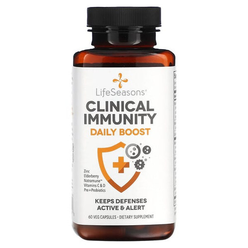 <img alt="LifeSeasons, Clinical Immunity, Daily Boost, 60 Veg Capsules" title="LifeSeasons, Clinical Immunity, Daily Boost, 60 Veg Capsules,810034445018"