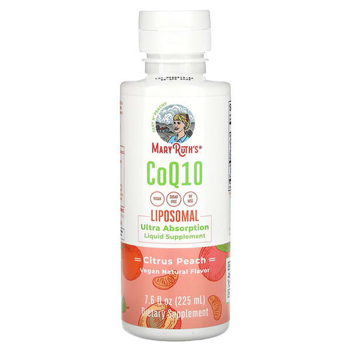 <img alt="MaryRuths, CoQ10 Liposomal, Citrus Peach, 7.6 fl oz (225 ml)" title="MaryRuths, CoQ10 Liposomal, Citrus Peach, 7.6 fl oz (225 ml),850018471909"