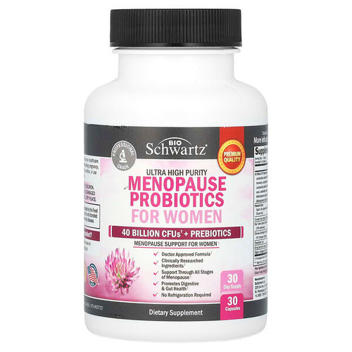 <img alt="BioSchwartz, Ultra High Purity, Menopause Probiotics For Women , 30 Capsules" title="BioSchwartz, Ultra High Purity, Menopause Probiotics For Women , 30 Capsules,810056430467"