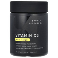 <img alt="Sports Research, Vitamin D3, 100 mcg (4,000 IU), 360 Softgels" title="Sports Research, Vitamin D3, 100 mcg (4,000 IU), 360 Softgels,023249091721"