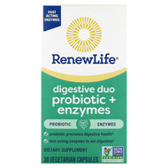 <img alt="Renew Life, Digestive Duo Probiotic + Enzymes , 30 Vegetarian Capsules" title="Renew Life, Digestive Duo Probiotic + Enzymes , 30 Vegetarian Capsules,631257122469"