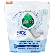 <img alt="Seventh Generation, Dishwasher Detergent Packs, Free & Clear, 36 Packs, 21.3 oz (604 g)" title="Seventh Generation, Dishwasher Detergent Packs, Free & Clear, 36 Packs, 21.3 oz (604 g),732913452903"