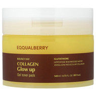 <img alt="EQQUALBERRY, Bouncy Day, Collagen Glow Up, Gel Toner Pads, 60 Pads" title="EQQUALBERRY, Bouncy Day, Collagen Glow Up, Gel Toner Pads, 60 Pads,8809875456354"