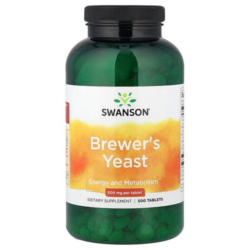 <img alt="Swanson Vitamins, Brewers Yeast, 500 Tablets" title="Swanson Vitamins, Brewers Yeast, 500 Tablets,087614018355"
