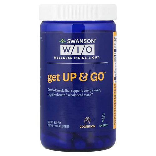 <img alt="Swanson WIO, Get Up & Go, 60 Vegetarian Capsules" title="Swanson WIO, Get Up & Go, 60 Vegetarian Capsules,840317300154"