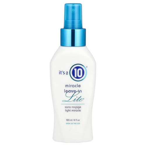 <img alt="Its a 10, Miracle, Leave-In Lite,  4 fl oz (120 ml)" title="Its a 10, Miracle, Leave-In Lite,  4 fl oz (120 ml),898571000433"