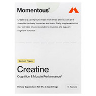 <img alt="Momentous, Creatine, Lemon, 15 Packets, 0.23 oz (6.49 g) Each" title="Momentous, Creatine, Lemon, 15 Packets, 0.23 oz (6.49 g) Each,850030796899"
