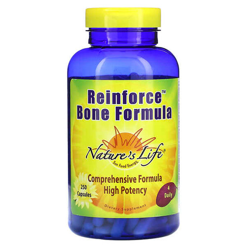 <img alt="Natures Life, Reinforce Bone Formula, 250 Capsules" title="Natures Life, Reinforce Bone Formula, 250 Capsules,040647006454"