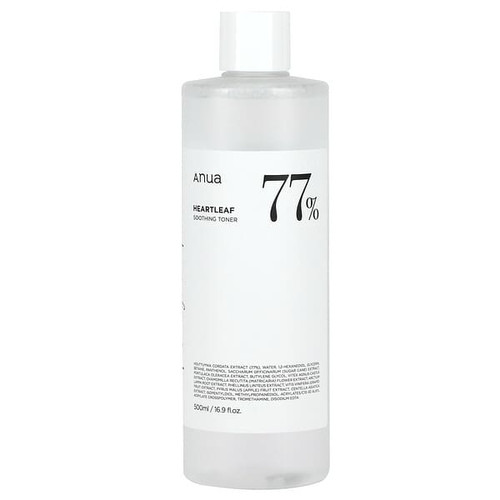 <img alt="Anua, Heartleaf  77% Soothing Toner, 16.9 fl oz (500 ml)" title="Anua, Heartleaf  77% Soothing Toner, 16.9 fl oz (500 ml),8809640731440"