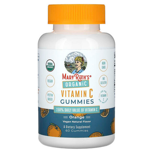 <img alt="MaryRuths, Organic Vitamin C Gummies, Orange, 60 Gummies (45 mg per Gummy)" title="MaryRuths, Organic Vitamin C Gummies, Orange, 60 Gummies (45 mg per Gummy),810104621779"