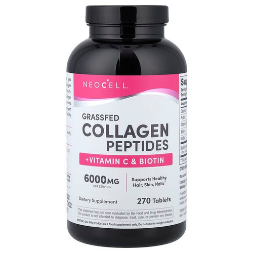 <img alt="NeoCell, Grassfed Collagen Peptides + Vitamin C & Biotin, 270 Tablets" title="NeoCell, Grassfed Collagen Peptides + Vitamin C & Biotin, 270 Tablets,016185132627"