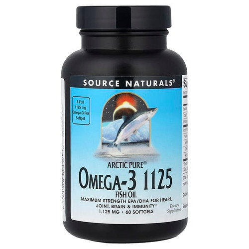 <img alt="Source Naturals, Arctic Pure, Omega-3 Fish Oil, 1,125 mg, 60 Softgels" title="Source Naturals, Arctic Pure, Omega-3 Fish Oil, 1,125 mg, 60 Softgels,021078024170"