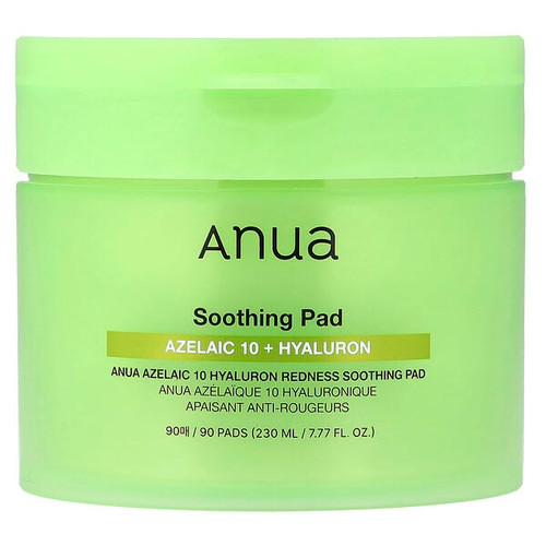 <img alt="Anua, Azelaic 10 Hyaluron Redness Soothing Pad, 90 Pads" title="Anua, Azelaic 10 Hyaluron Redness Soothing Pad, 90 Pads,8809640738227"