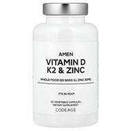 <img alt="Codeage, Amen, Vitamin D, K2 & Zinc, 60 Vegetable Capsules" title="Codeage, Amen, Vitamin D, K2 & Zinc, 60 Vegetable Capsules,853919008854"