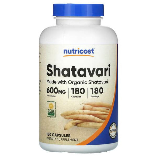 <img alt="Nutricost, Shatavari, 600 mg, 180 Capsules" title="Nutricost, Shatavari, 600 mg, 180 Capsules,810014672977"