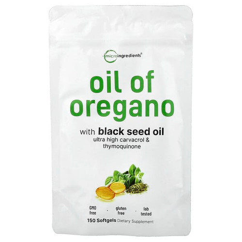 <img alt="Micro Ingredients, Oil of Oregano, 150 Softgels" title="Micro Ingredients, Oil of Oregano, 150 Softgels,850069023294"