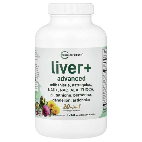 <img alt="Micro Ingredients, Liver+ Advanced, 240 Vegetarian Capsules" title="Micro Ingredients, Liver+ Advanced, 240 Vegetarian Capsules,850069023645"
