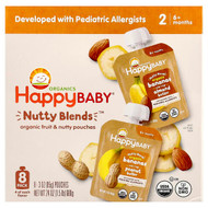 <img alt="Happy Family Organics, Happy Baby, Nutty Blends, 6+ Months, Variety Pack, 8 Pack, 3 oz (85 g) Each" title="Happy Family Organics, Happy Baby, Nutty Blends, 6+ Months, Variety Pack, 8 Pack, 3 oz (85 g) Each,819573018264"