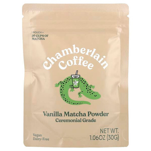 <img alt="Chamberlain Coffee, Vanilla Matcha Powder, Ceremonial Grade, 1.06 oz (30 g)" title="Chamberlain Coffee, Vanilla Matcha Powder, Ceremonial Grade, 1.06 oz (30 g),810070876586"