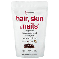 <img alt="Micro Ingredients, Hair, Skin, Nails, 400 Softgels" title="Micro Ingredients, Hair, Skin, Nails, 400 Softgels,850074438175"