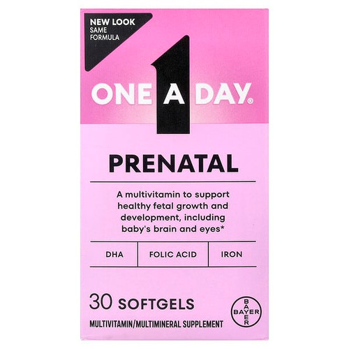<img alt="One-A-Day, Prenatal, 30 Softgels" title="One-A-Day, Prenatal, 30 Softgels,016500558170"