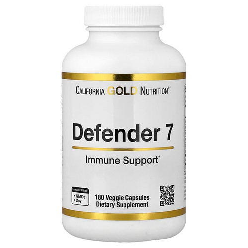 <img alt="California Gold Nutrition, Defender 7, with A, C, D3, B6, Zinc, Selenium & Beta-Glucan, 180 Veggie Capsules" title="California Gold Nutrition, Defender 7, with A, C, D3, B6, Zinc, Selenium & Beta-Glucan, 180 Veggie Capsules,898220024698"