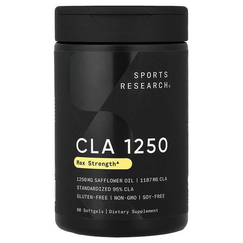 <img alt="Sports Research, CLA 1250, 90 Softgels" title="Sports Research, CLA 1250, 90 Softgels,023249010562"