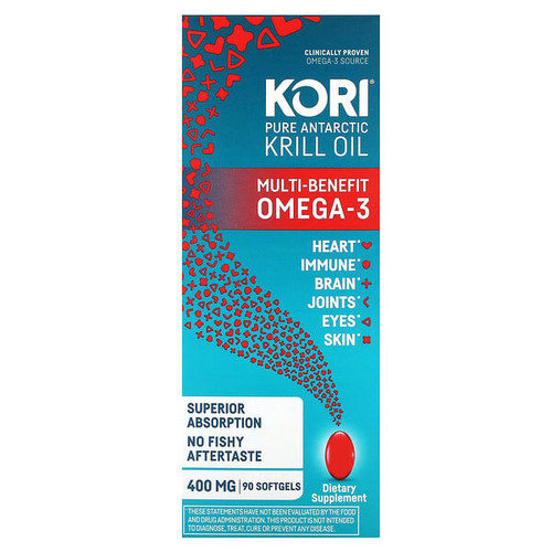 <img alt="Kori, Pure Antarctic Krill Oil, Multi-Benefit Omega-3, 90 Softgels" title="Kori, Pure Antarctic Krill Oil, Multi-Benefit Omega-3, 90 Softgels,850010721002"