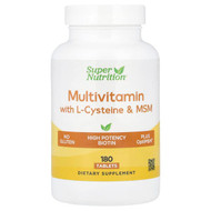 <img alt="Super Nutrition, Multivitamins with L-Cysteine, MSM, Vitamin A, and Biotin, 180 Tablets" title="Super Nutrition, Multivitamins with L-Cysteine, MSM, Vitamin A, and Biotin, 180 Tablets,898220024520"