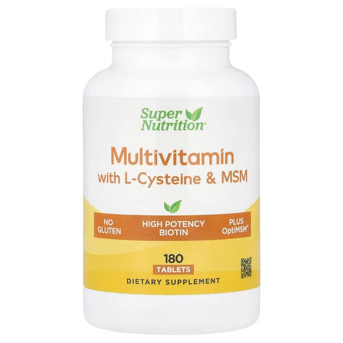 <img alt="Super Nutrition, Multivitamins with L-Cysteine, MSM, Vitamin A, and Biotin, 180 Tablets" title="Super Nutrition, Multivitamins with L-Cysteine, MSM, Vitamin A, and Biotin, 180 Tablets,898220024520"