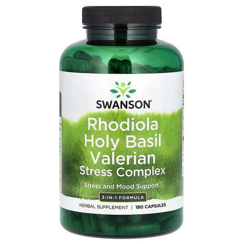 <img alt="Swanson Vitamins, Rhodiola Holy Basil Valerian Stress Complex, 180 Capsules" title="Swanson Vitamins, Rhodiola Holy Basil Valerian Stress Complex, 180 Capsules,087614111148"