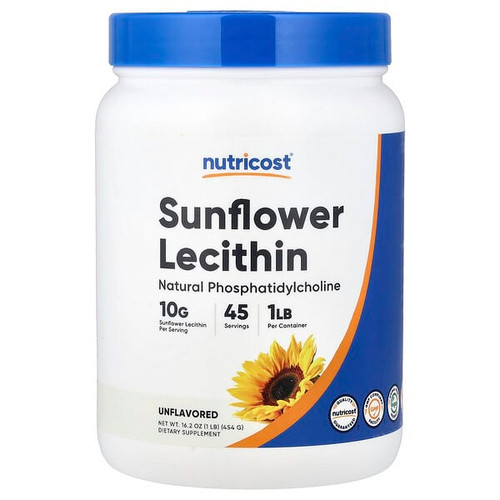 <img alt="Nutricost, Sunflower Lecithin, Unflavored, 16.2 oz (454 g)" title="Nutricost, Sunflower Lecithin, Unflavored, 16.2 oz (454 g),810139575900"