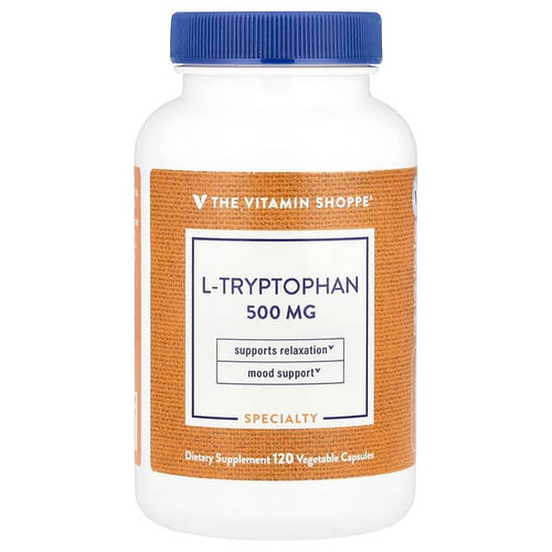<img alt="The Vitamin Shoppe, L-Tryptophan, 500 mg, 120 Vegetable Capsules" title="The Vitamin Shoppe, L-Tryptophan, 500 mg, 120 Vegetable Capsules,766536025381"