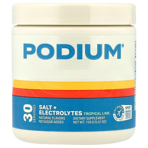 <img alt="Podium Nutrition, Salt + Electrolytes, Tropical Lime, 5.61 oz (159 g)" title="Podium Nutrition, Salt + Electrolytes, Tropical Lime, 5.61 oz (159 g),810117601751"