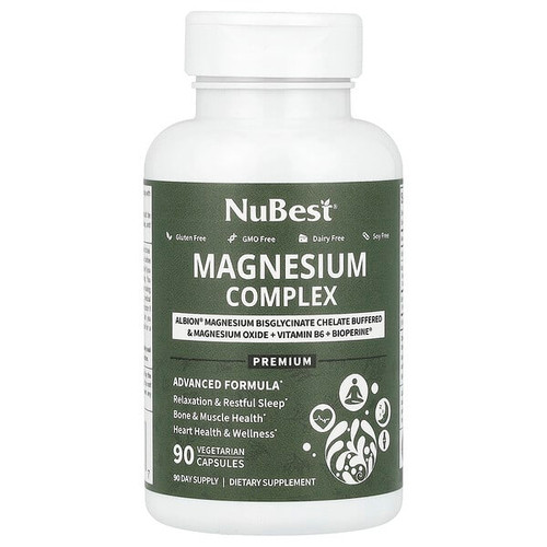 <img alt="NuBest, Magnesium Complex, 90 Vegetarian Capsules" title="NuBest, Magnesium Complex, 90 Vegetarian Capsules,850011016077"