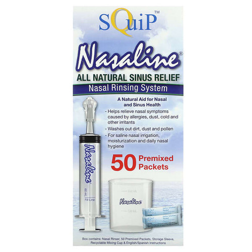 <img alt="Squip, Nasaline, Nasal Rinsing System , 54 Piece Kit" title="Squip, Nasaline, Nasal Rinsing System , 54 Piece Kit,894321000715"