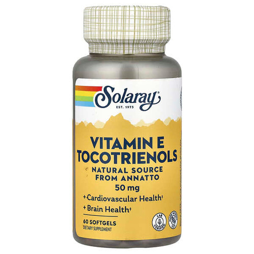 <img alt="Solaray, Vitamine E Tocotrienols, 50 mg, 60 Softgels" title="Solaray, Vitamine E Tocotrienols, 50 mg, 60 Softgels,076280613575"