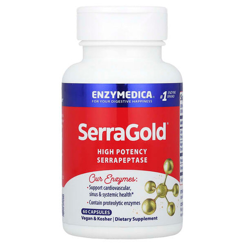 <img alt="Enzymedica, SerraGold, High Potency Serrapeptase, 60 Capsules" title="Enzymedica, SerraGold, High Potency Serrapeptase, 60 Capsules,670480263006"