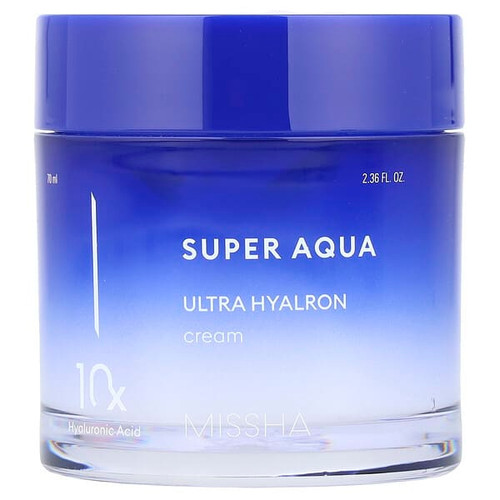 <img alt="Missha, Super Aqua, Ultra Hyalron Cream, 2.36 fl oz (70 ml)" title="Missha, Super Aqua, Ultra Hyalron Cream, 2.36 fl oz (70 ml),8809747928699"