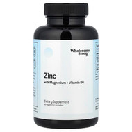 <img alt="Wholesome Story, Zinc With Magnesium + Vitamin B6 , 60 Vegetarian Capsules" title="Wholesome Story, Zinc With Magnesium + Vitamin B6 , 60 Vegetarian Capsules,860003257821"