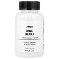 <img alt="Codeage, Amen, Iron Ultra, 60 Vegetable Capsules" title="Codeage, Amen, Iron Ultra, 60 Vegetable Capsules,850049609012"
