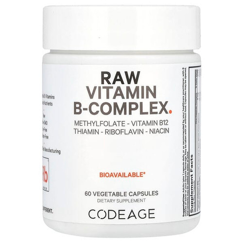 <img alt="Codeage, Raw Vitamin B-Complex, 60 Vegetable Capsules" title="Codeage, Raw Vitamin B-Complex, 60 Vegetable Capsules,850049609593"