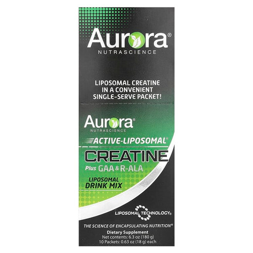 <img alt="Aurora Nutrascience, Active-Liposomal Creatine Plus GAA & R-ALA, 10 Packets 0.63 oz (18 g) Each" title="Aurora Nutrascience, Active-Liposomal Creatine Plus GAA & R-ALA, 10 Packets 0.63 oz (18 g) Each,628504648810"