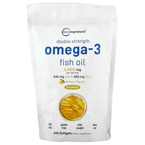 <img alt="Micro Ingredients, Omega-3 Fish Oil, Lemon, 240 Softgels (1,000 mg per Softgels)" title="Micro Ingredients, Omega-3 Fish Oil, Lemon, 240 Softgels (1,000 mg per Softgels),850056167307"