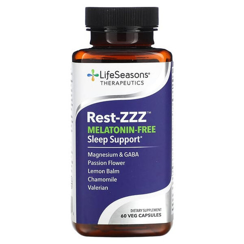 <img alt="LifeSeasons, Rest-ZZZ, Melatonin-Free Sleep Support, 60 Veg Capsules" title="LifeSeasons, Rest-ZZZ, Melatonin-Free Sleep Support, 60 Veg Capsules,853760002896"