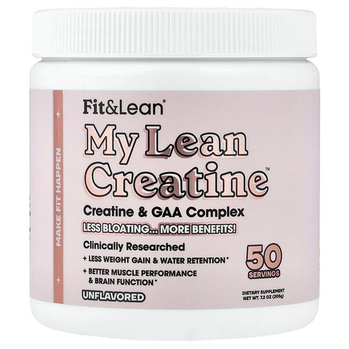 <img alt="Fit & Lean, My Lean Creatine, Unflavored, 7.2 oz (205 g)" title="Fit & Lean, My Lean Creatine, Unflavored, 7.2 oz (205 g),666222010427"