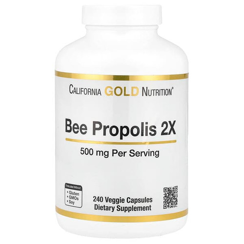 <img alt="California Gold Nutrition, Bee Propolis 2X, Concentrated Extract, 500 mg, 240 Veggie Capsules" title="California Gold Nutrition, Bee Propolis 2X, Concentrated Extract, 500 mg, 240 Veggie Capsules,898220009466"