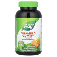 Natures Way, Vitamin C Gummies, Orange, 120 Gummies (125 mg per Gummy)
