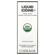 Codeage, Liquid Iodine+, Unflavored, 2 fl oz (59.2 ml)